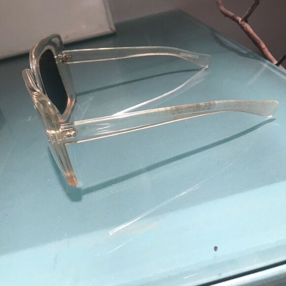 Vintage Italian Designer Frame - Clear / Black